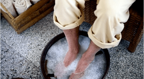 Acceptance of the foot bath